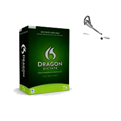 Dragon Dictate 2.5 US English, Bluetooth Software w/ headset